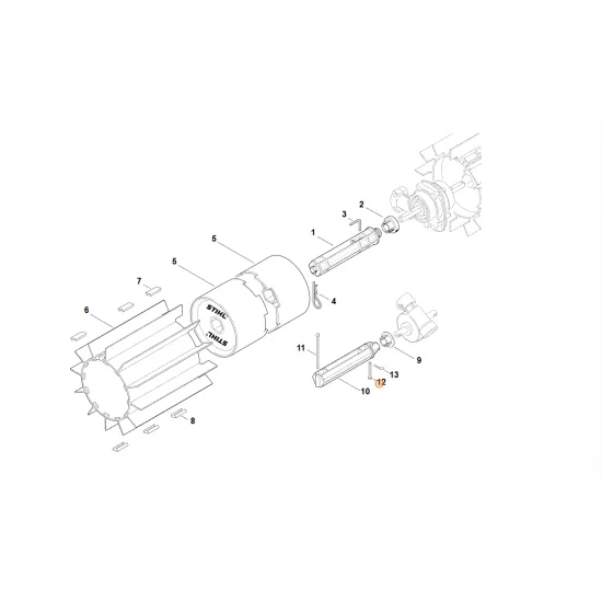 STIHL  Trzpień 4602 738 1500